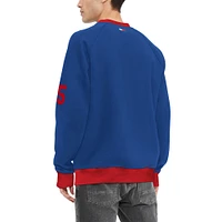 Sweat-shirt Tommy Hilfiger Royal/Rouge New York Giants Reese Raglan Tri-Blend pour hommes