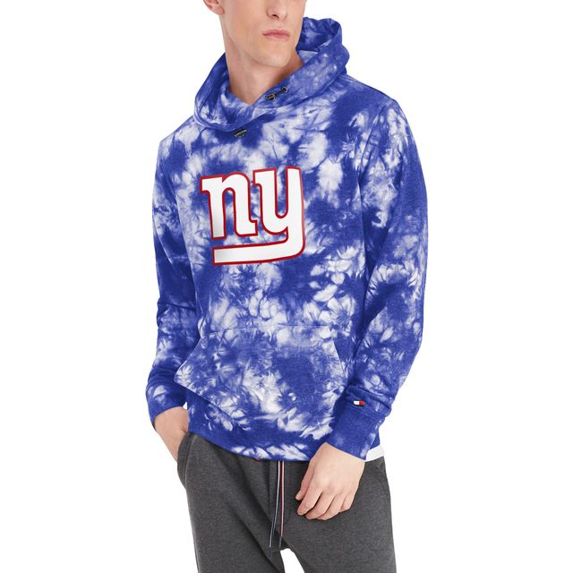 Tommy Hilfiger Royal New York Giants Stanley Tie-Dye pour hommes - Chandail à capuchon