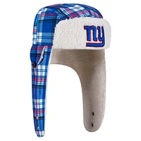 Casquette trappeur Sherpa à carreaux New Era Royal York Giants
