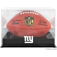 New York Giants Black Base Football Logo Display Case with Mirror Back