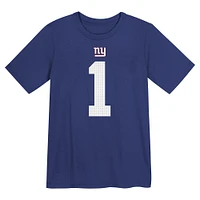 Preschool Nike Malik Nabers Royal New York Giants Name & Number T-Shirt