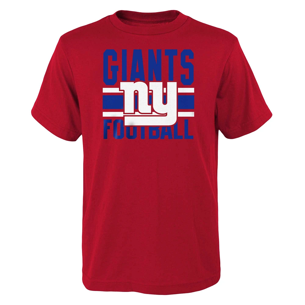 Preschool Red/Royal New York Giants Fan Fave T-Shirt Combo Set