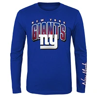 Preschool Red/Royal New York Giants Fan Fave T-Shirt Combo Set