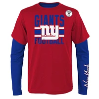 Preschool Red/Royal New York Giants Fan Fave T-Shirt Combo Set