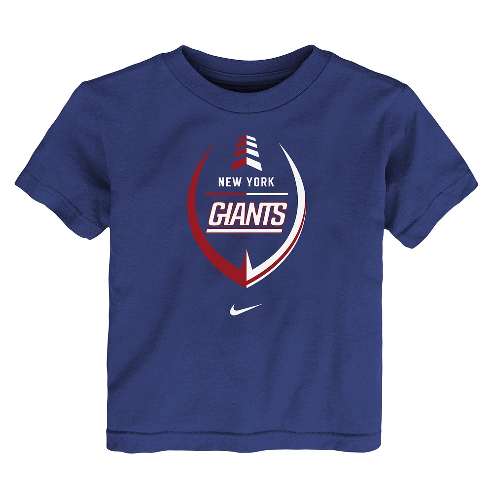 Toddler Nike Royal New York Giants Icon Wordmark - T-Shirt