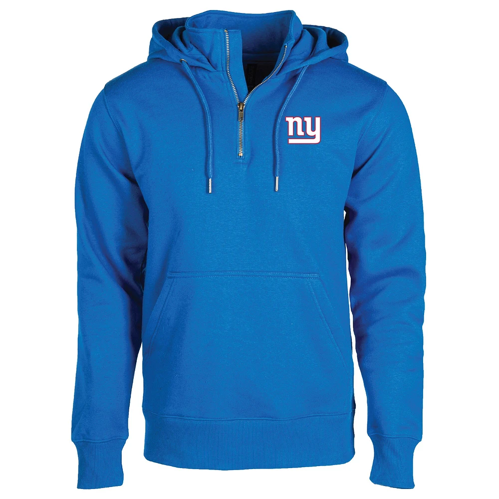 Unisex Dunbrooke  Royal New York Giants Defender Quarter-Zip Hoodie
