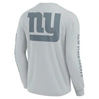 Unisex Fanatics Gray New York Giants Elements Strive Long Sleeve T-Shirt