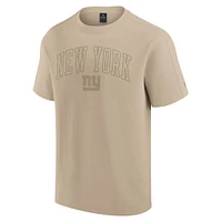 Unisex Fanatics Khaki New York Giants Elements Heavyweight Tri-Blend T-Shirt