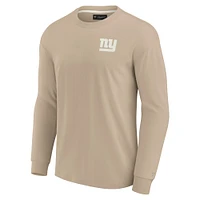 Unisex Fanatics Khaki New York Giants Elements Super Soft Long Sleeve T-Shirt