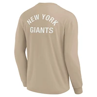 Unisex Fanatics Khaki New York Giants Elements Super Soft Long Sleeve T-Shirt