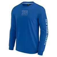 Unisex Fanatics Royal New York Giants Elements Strive Long Sleeve T-Shirt