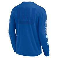 Unisex Fanatics Royal New York Giants Elements Strive Long Sleeve T-Shirt