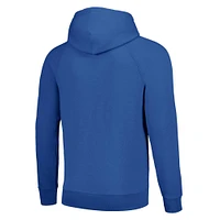 Unisex Homage  Royal New York Giants Hyperlocal Raglan Pullover Hoodie