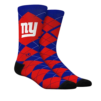 Chaussettes unisexes Rock Em Socks New York Giants Argyle Knitted Dress Socks