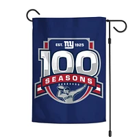 V110681 Drapeau de jardin Giants 2 faces 12 x 18 – 100e anniversaire des Giants FLAGRN NYG-100TH-GDEN