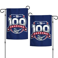 V110681 Drapeau de jardin Giants 2 faces 12 x 18 – 100e anniversaire des Giants FLAGRN NYG-100TH-GDEN