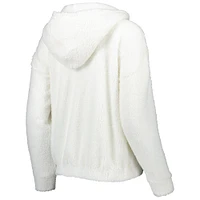 Women's Concepts Sport Cream New York Giants Fluffy Hoodie Top & Shorts Set