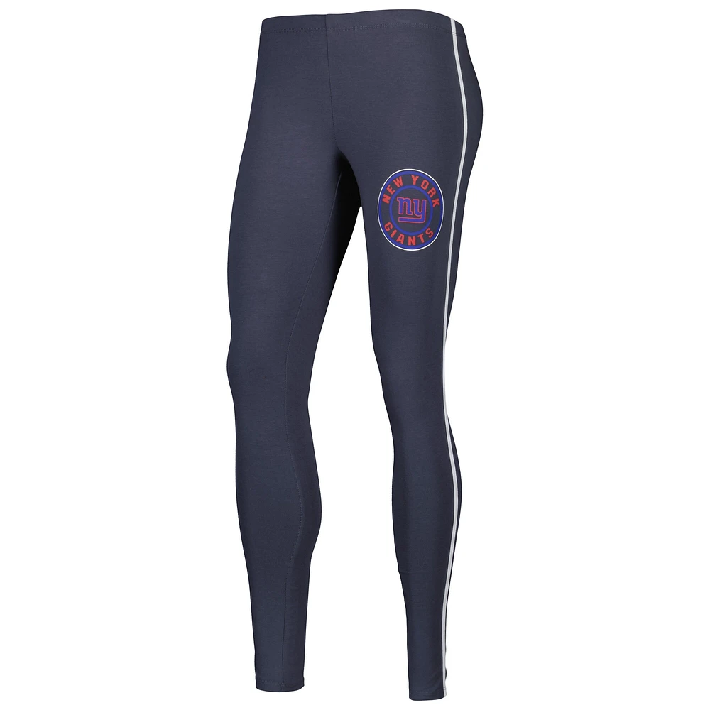 Women's Concepts Sport White/Charcoal New York Giants Sonata T-Shirt & Leggings Sleep Set