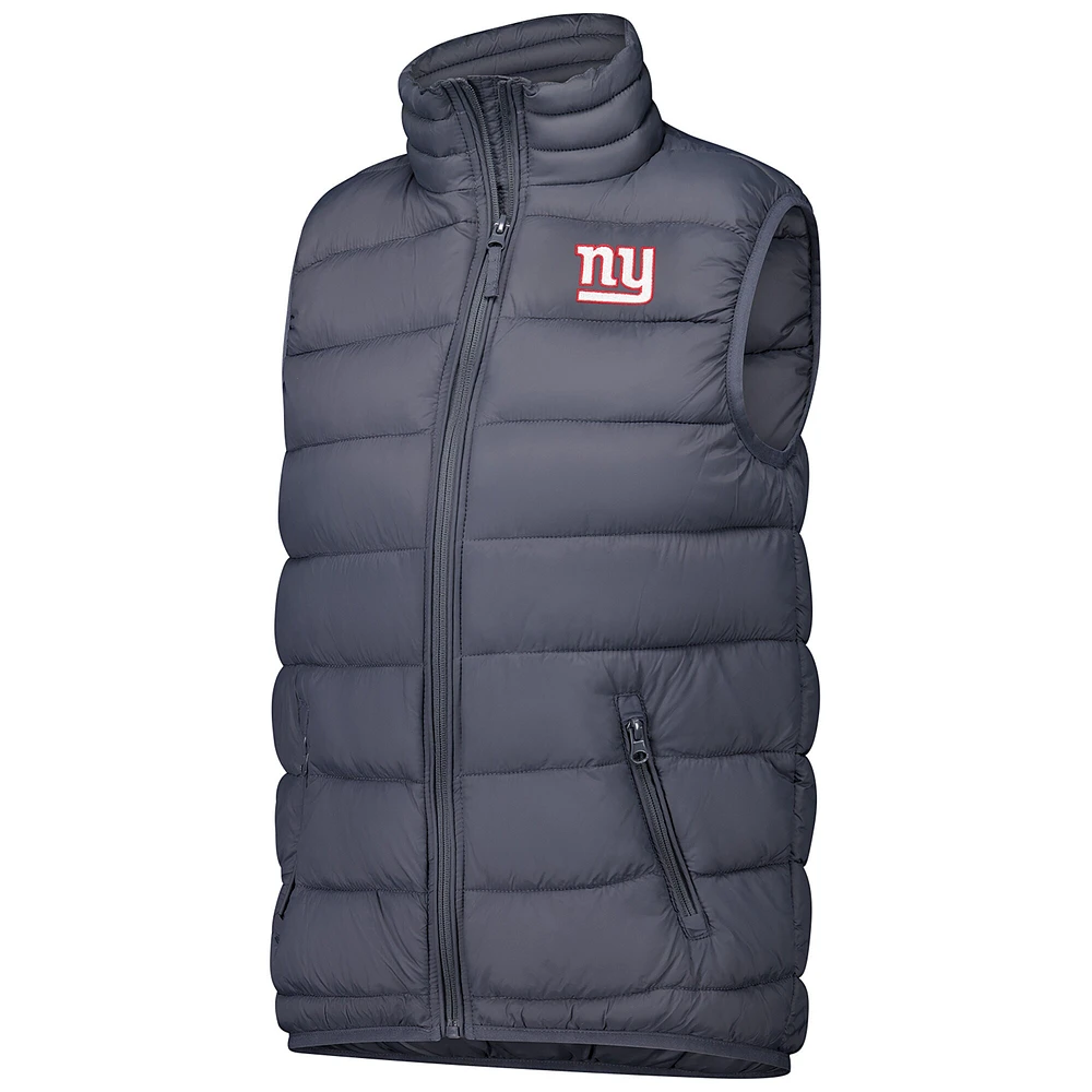 Women's  Dunbrooke Charcoal New York Giants Alberta Full-Zip Vest