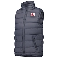 Women's  Dunbrooke Charcoal New York Giants Alberta Full-Zip Vest