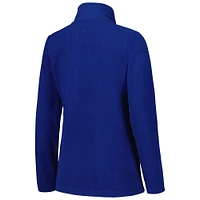 Women's Dunbrooke Royal New York Giants Hayden Polar Fleece Full-Zip Jacket
