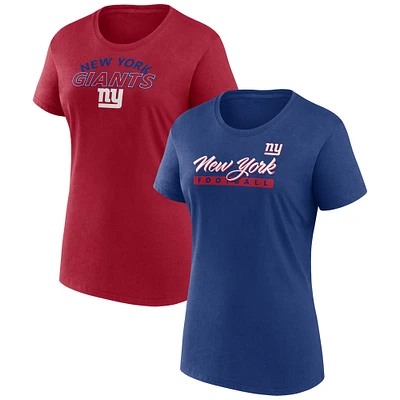 Women's Fanatics New York Giants Risk T-Shirt Combo Pack