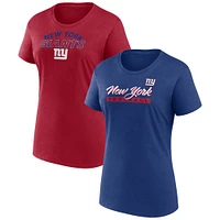Women's Fanatics New York Giants Risk T-Shirt Combo Pack