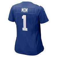 Women's Nike Number 1 Mom Royal New York Giants Game Jersey