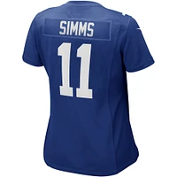 Women's Nike Phil Simms Royal New York Giants Game Retired Player Jersey