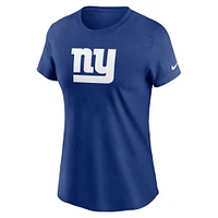 Women's Nike Royal New York Giants  Primary Logo T-Shirt