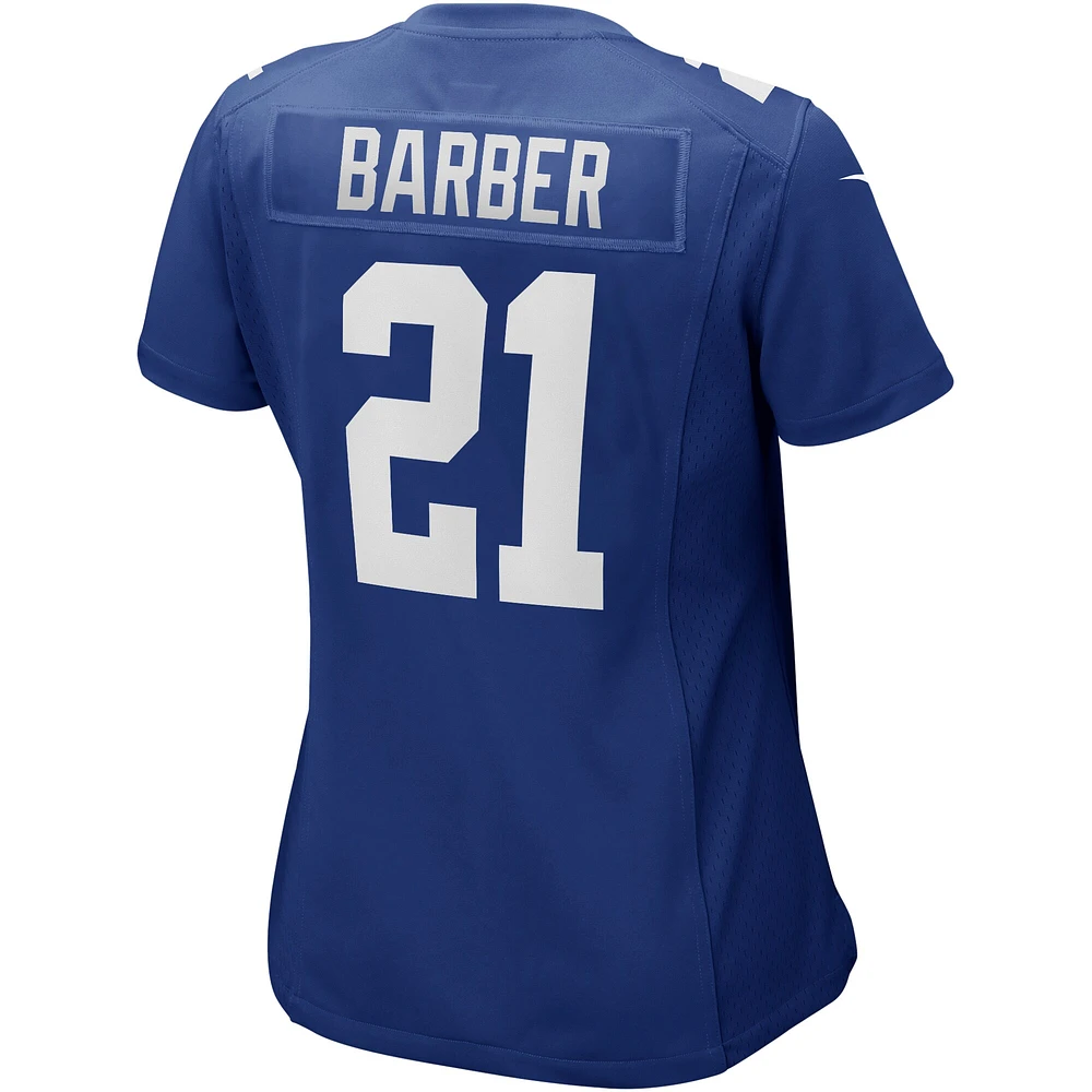 Women's Nike Tiki Barber Royal New York Giants Game Retired Player Jersey