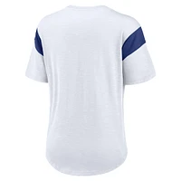 Women's Nike White New York Giants Fashion Slub Top
