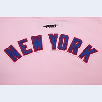 Women's Pro Standard Pink New York Giants Cropped Boxy T-Shirt