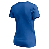 Women's Royal New York Giants Hometown Collection Wildcat V-Neck T-Shirt