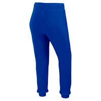 Women's WEAR by Erin Andrews  Cream New York Giants Plus Knitted Tri-Blend Long Sleeve T-Shirt & Pants Lounge Set