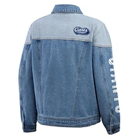 Women's WEAR by Erin Andrews  New York Giants Full-Button Denim Jacket