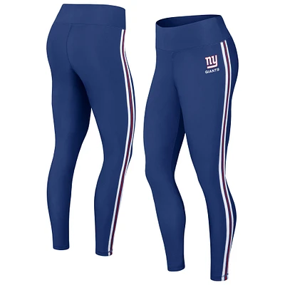 Women's WEAR by Erin Andrews Royal New York Giants Color Block Leggings