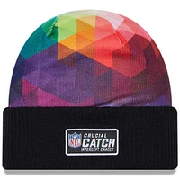 Youth New Era  Black New York Giants 2023 NFL Crucial Catch Cuffed Knit Hat
