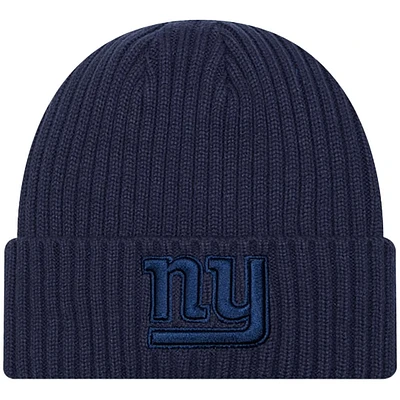 Youth New Era  Navy New York Giants Color Pack Cuffed Knit Hat