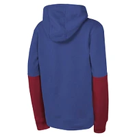 Youth Nike  Royal New York Giants Club Pullover Hoodie