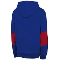 Youth Royal New York Giants Retro Fleece Pullover Hoodie