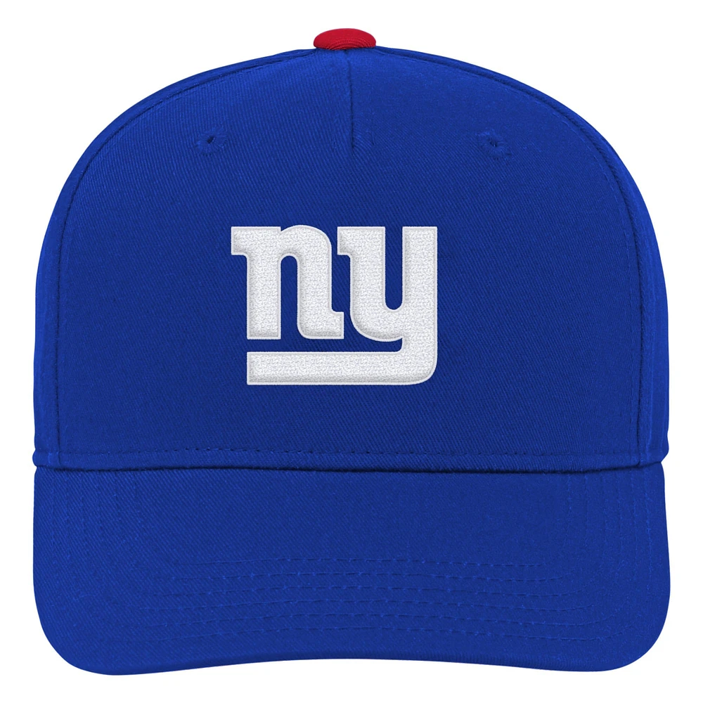 Casquette réglable pré-courbée de l'équipe Royal New York Giants pour jeunes