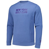 Men's Ahead Blue New York Golf Club Sand Lake Pullover Sweatshirt