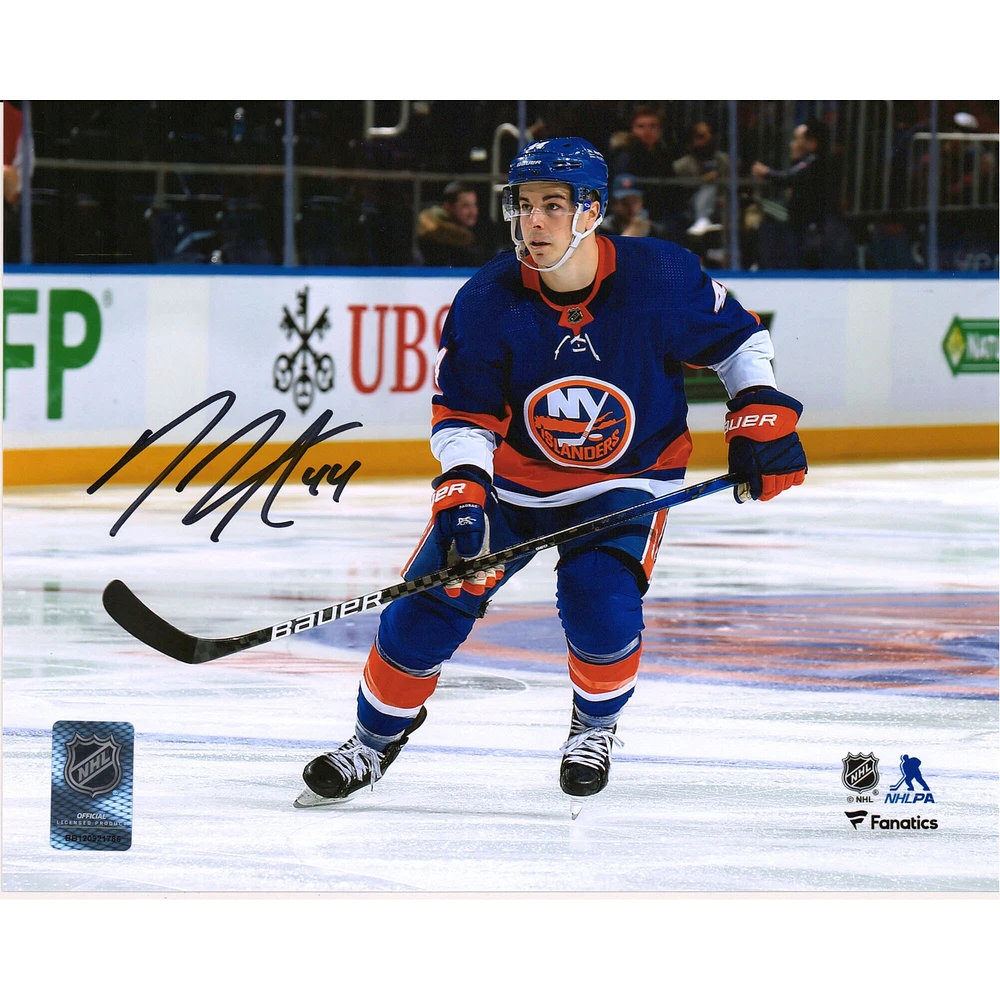Photographie de patinage autographiée de 8" x 10" de Jean-Gabriel Pageau des Islanders de New York