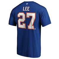 Men's Anders Lee Royal New York Islanders Authentic Stack Name & Number T-Shirt