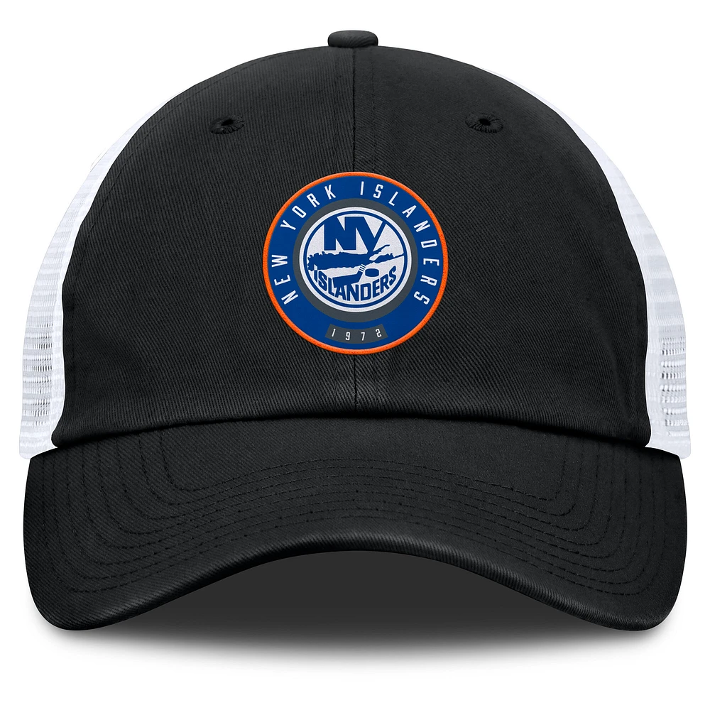 Men's Fanatics  Black/Gray New York Islanders Averie Trucker Adjustable Hat