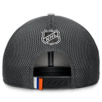 Men's Fanatics Gray New York Islanders Authentic Pro Home Ice Trucker Adjustable Hat