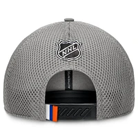 Men's Fanatics Gray New York Islanders Authentic Pro Home Ice Trucker Adjustable Hat
