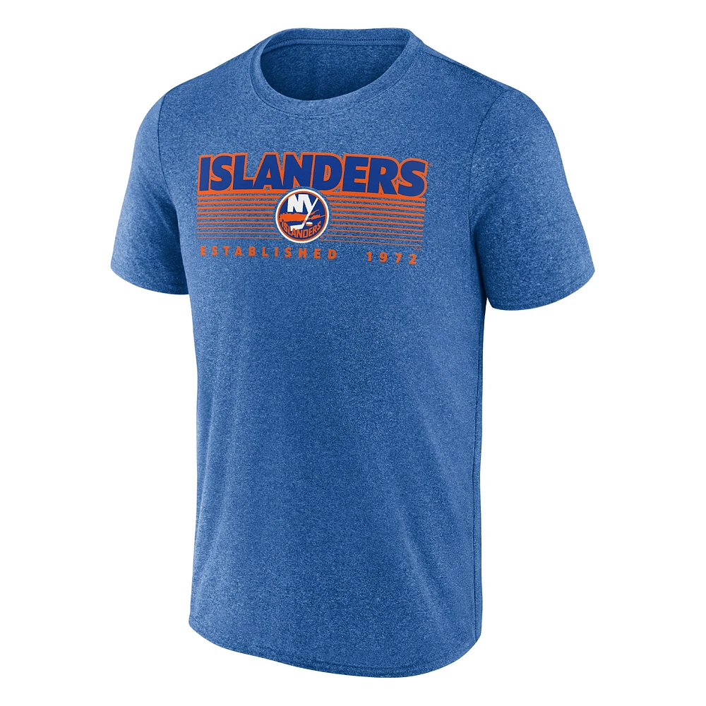 Men's Fanatics Heathered Royal New York Islanders Prodigy Performance T-Shirt