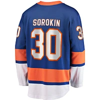 Men's Fanatics Ilya Sorokin Royal New York Islanders Home Breakaway Player Jersey